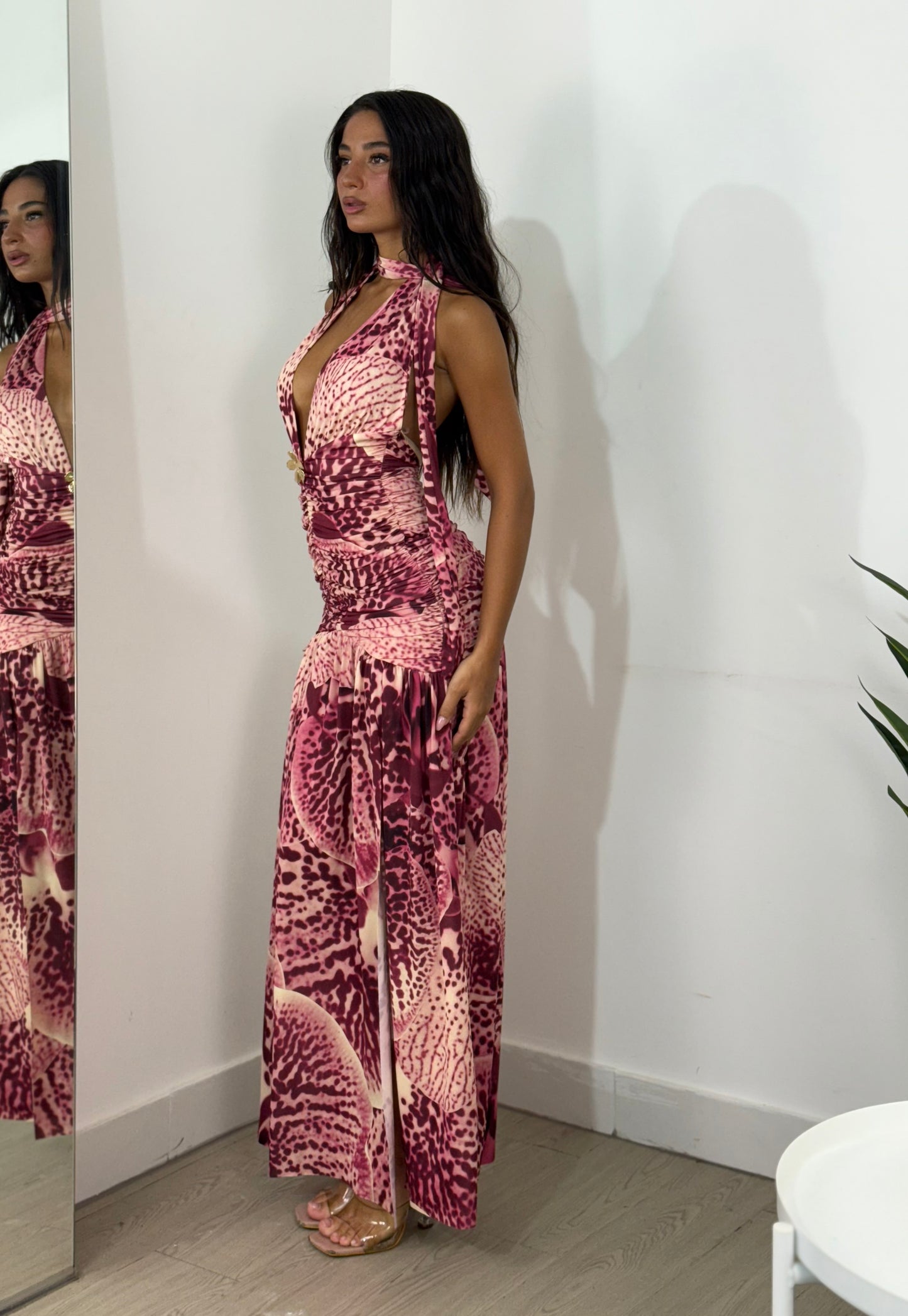 Dress flower maculato