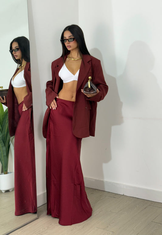 Gonna raso longuette