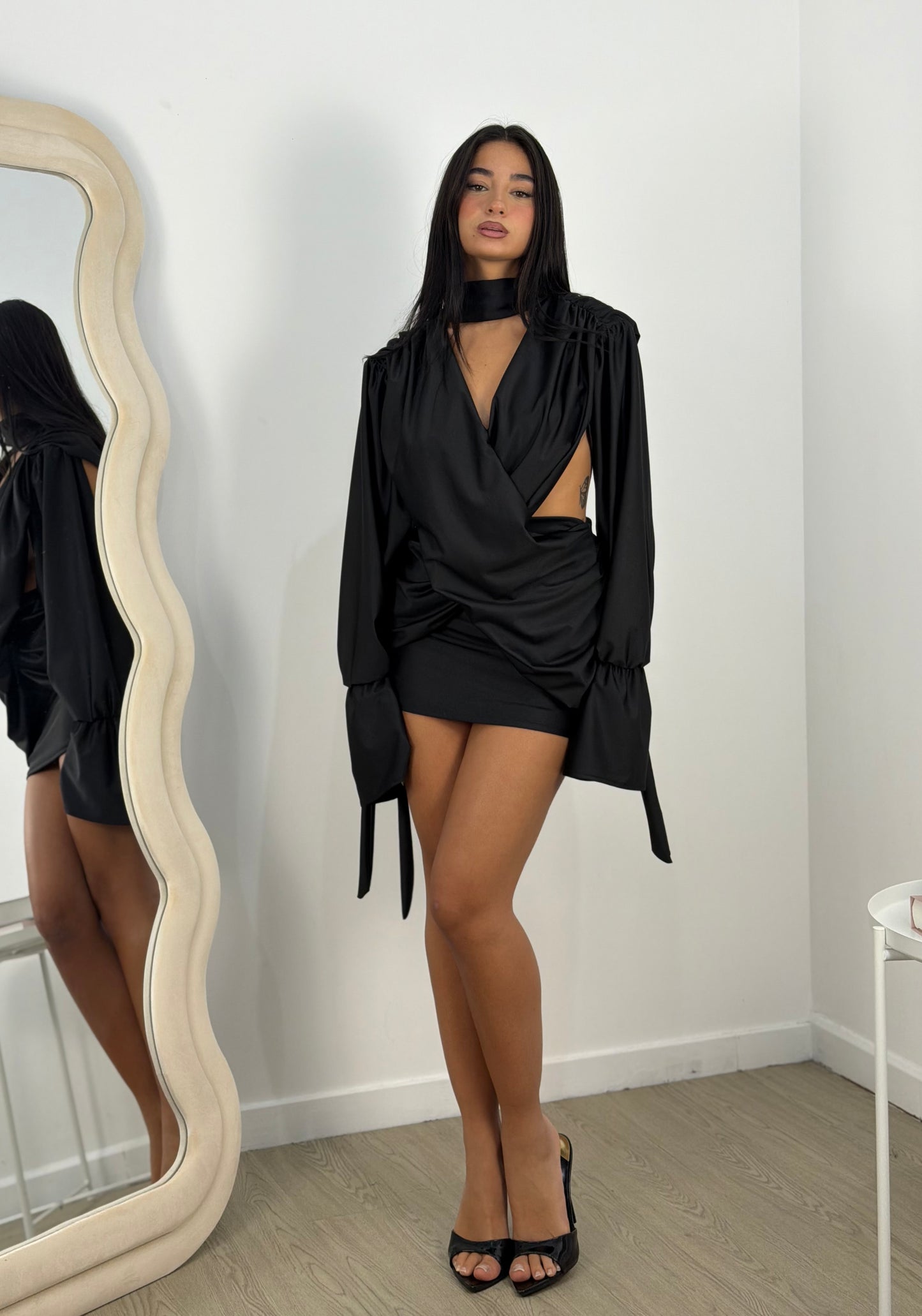 Dress intreccio raso