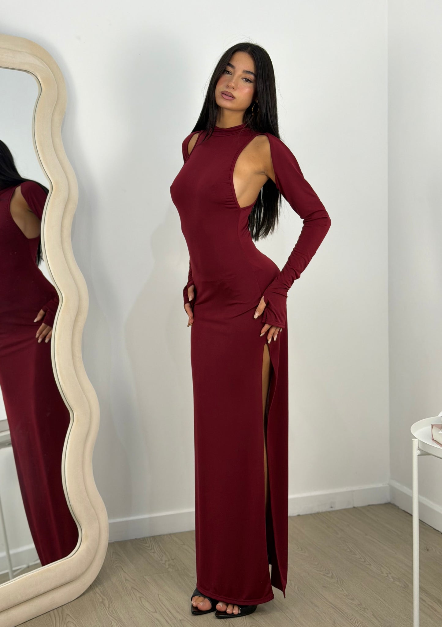 Dress effetto scalda collo