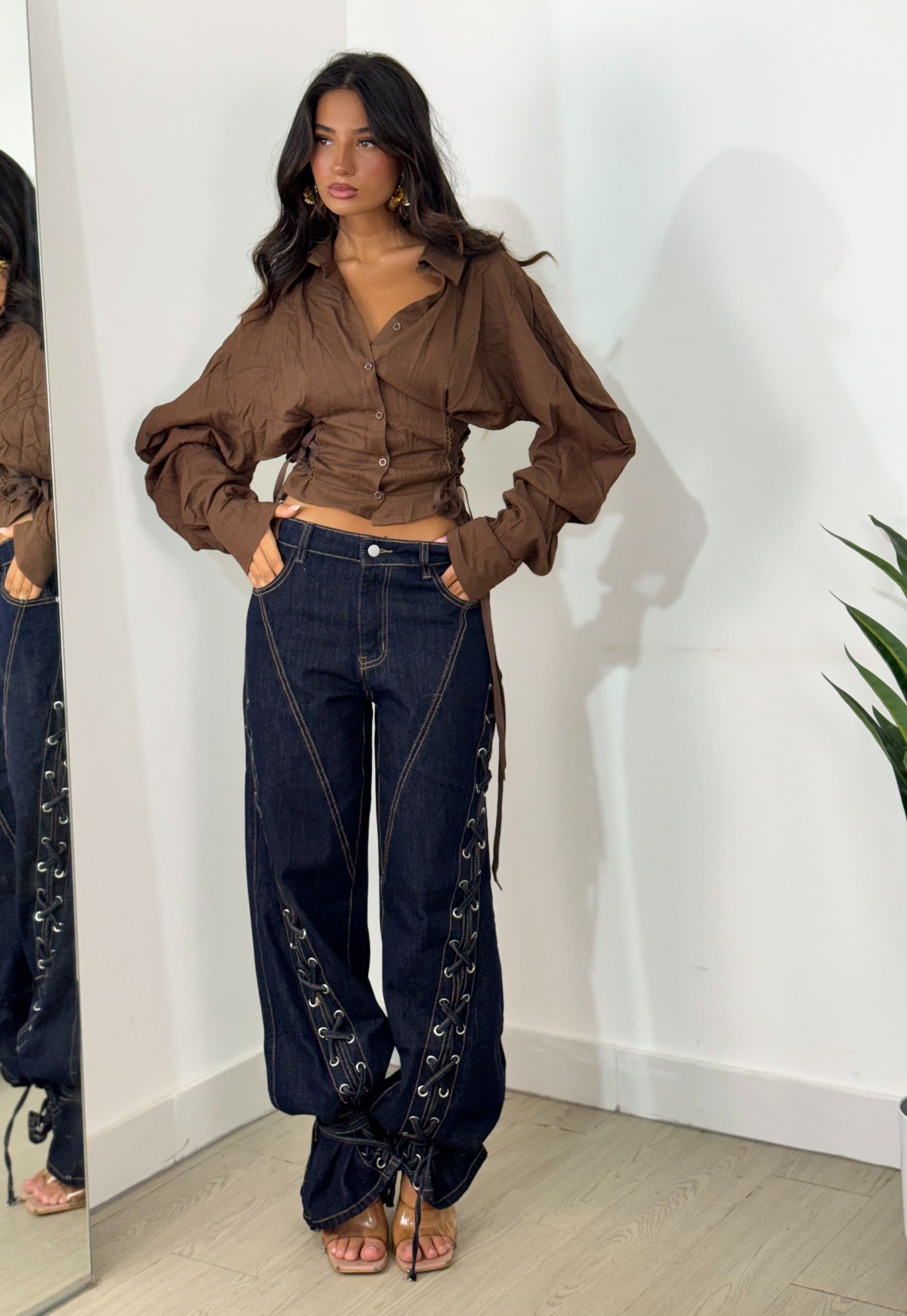 Camicia bustier mini