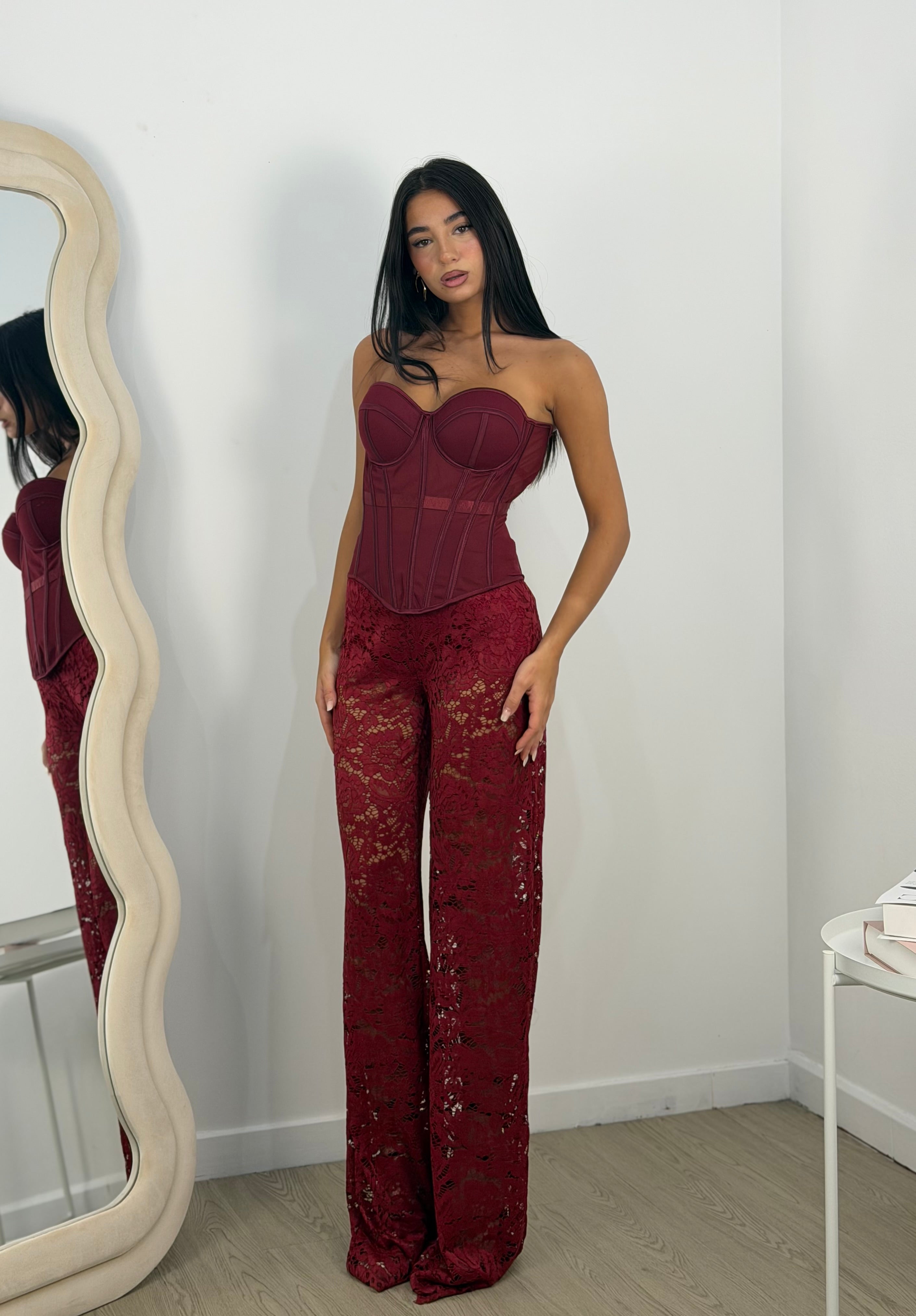 Pantalone pizzo con culotte