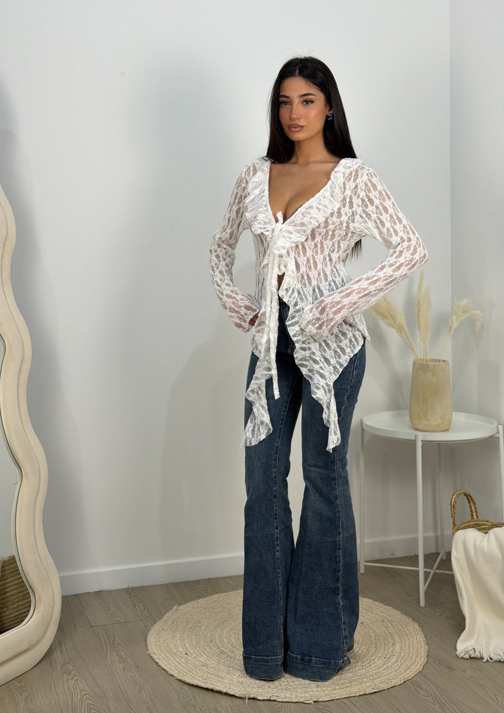 Jeans campana lavaggio scuro