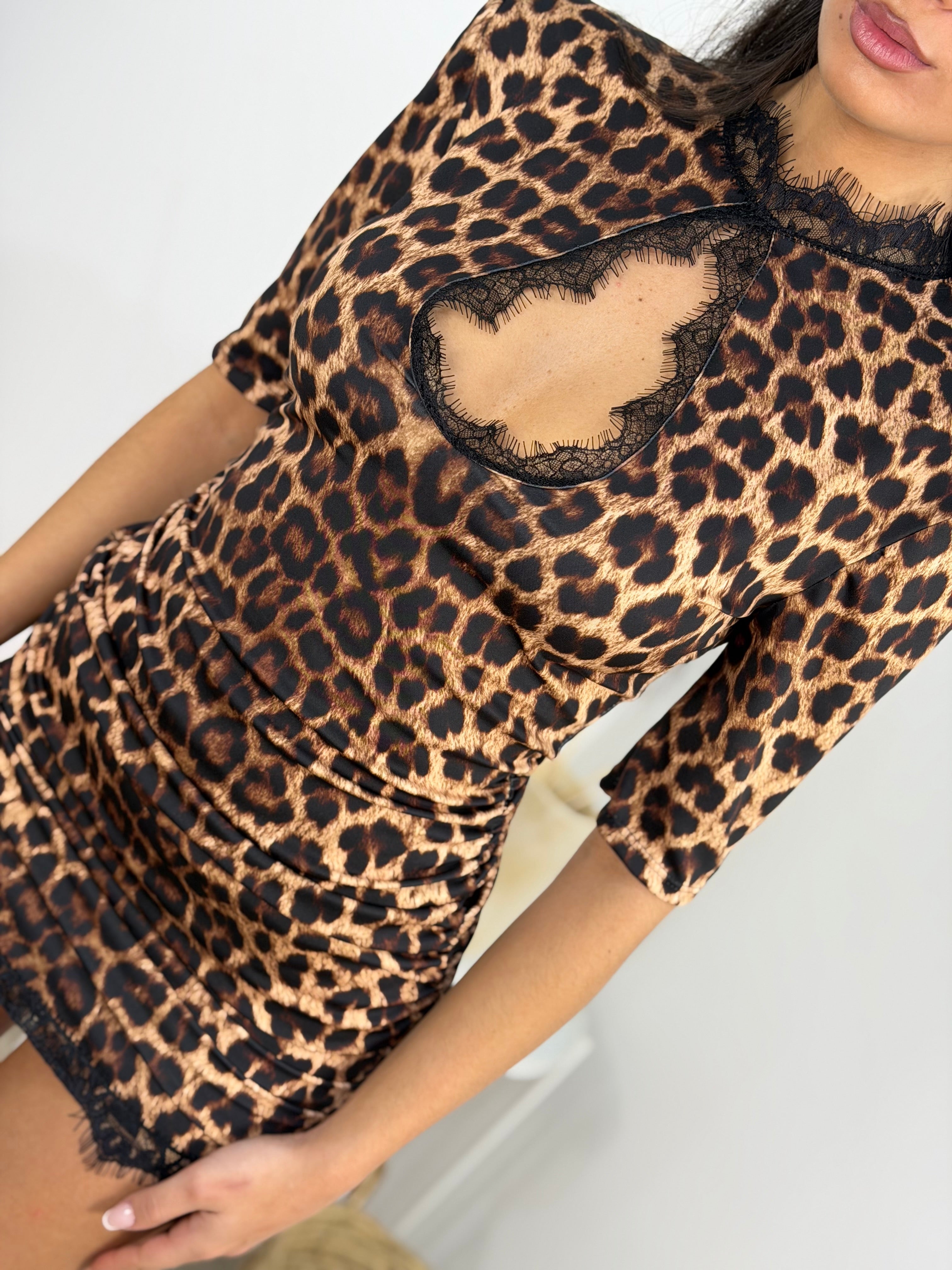 Dress pizzo maculato