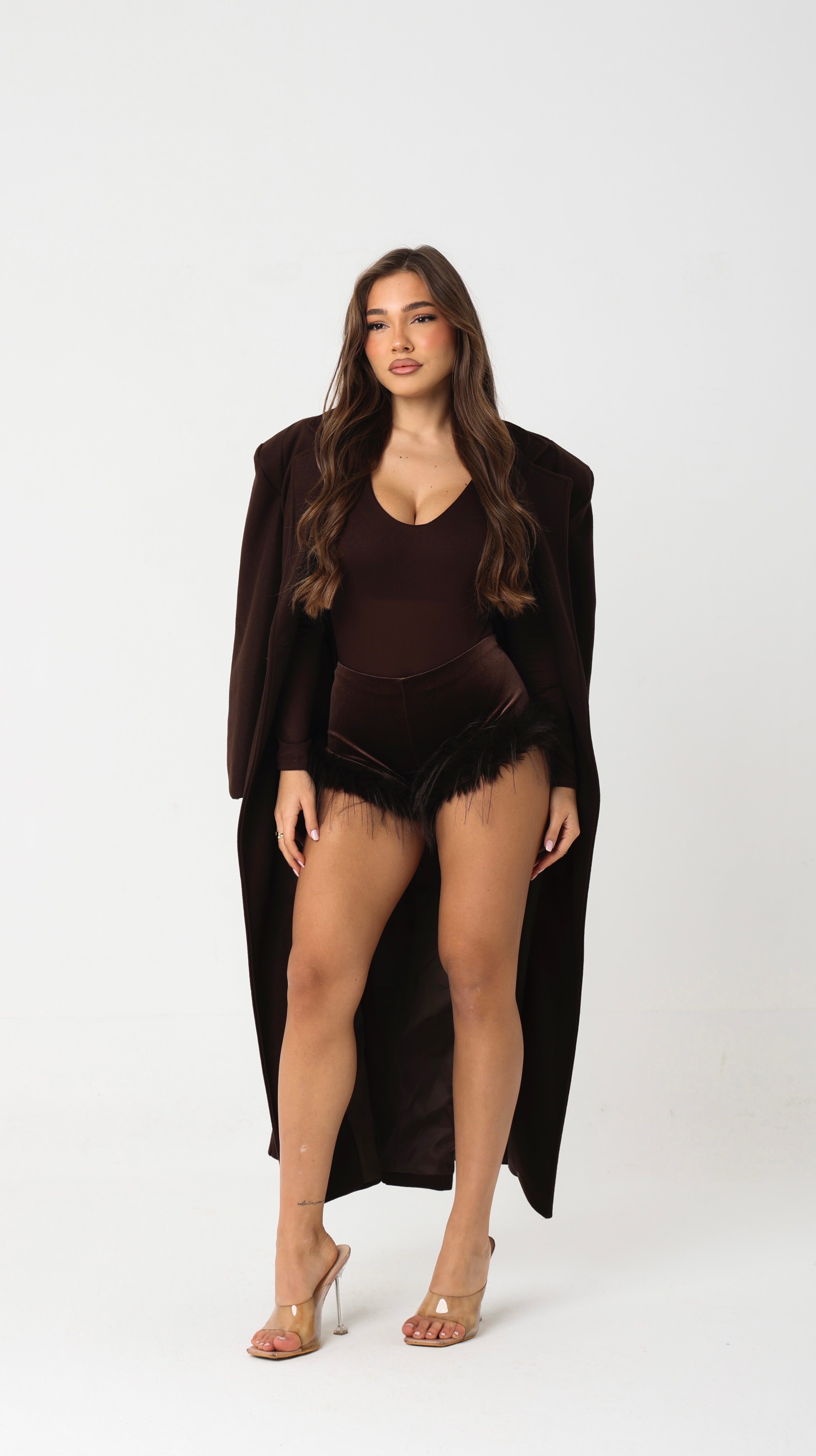 Culotte velluto piume