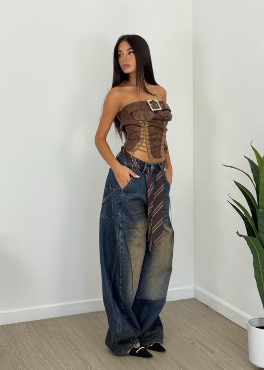 Corsetto cuoio