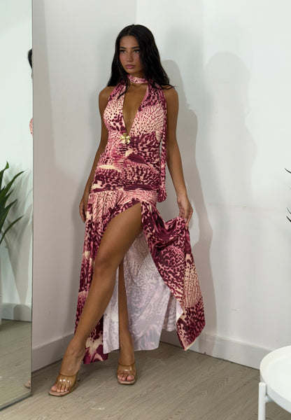 Dress flower maculato
