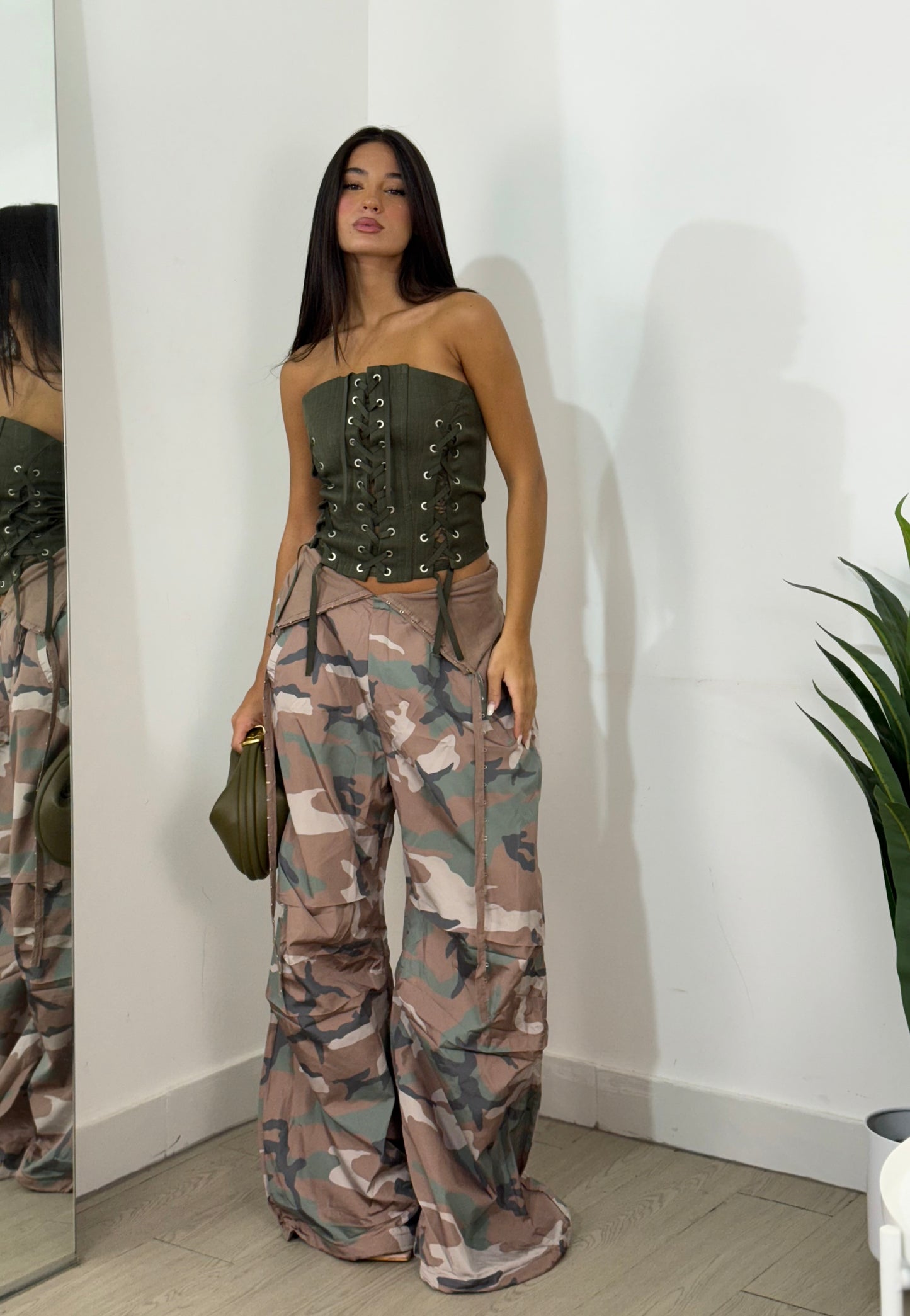 Panta bustier military