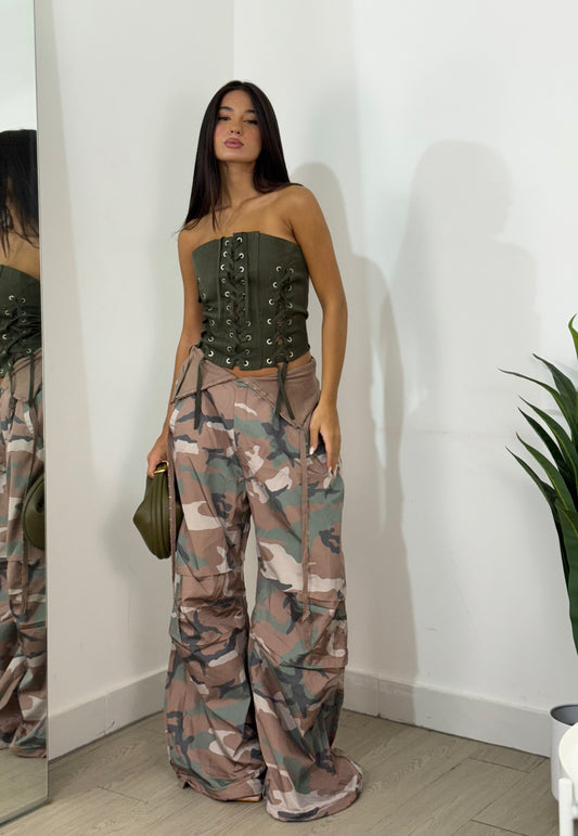 Panta bustier military