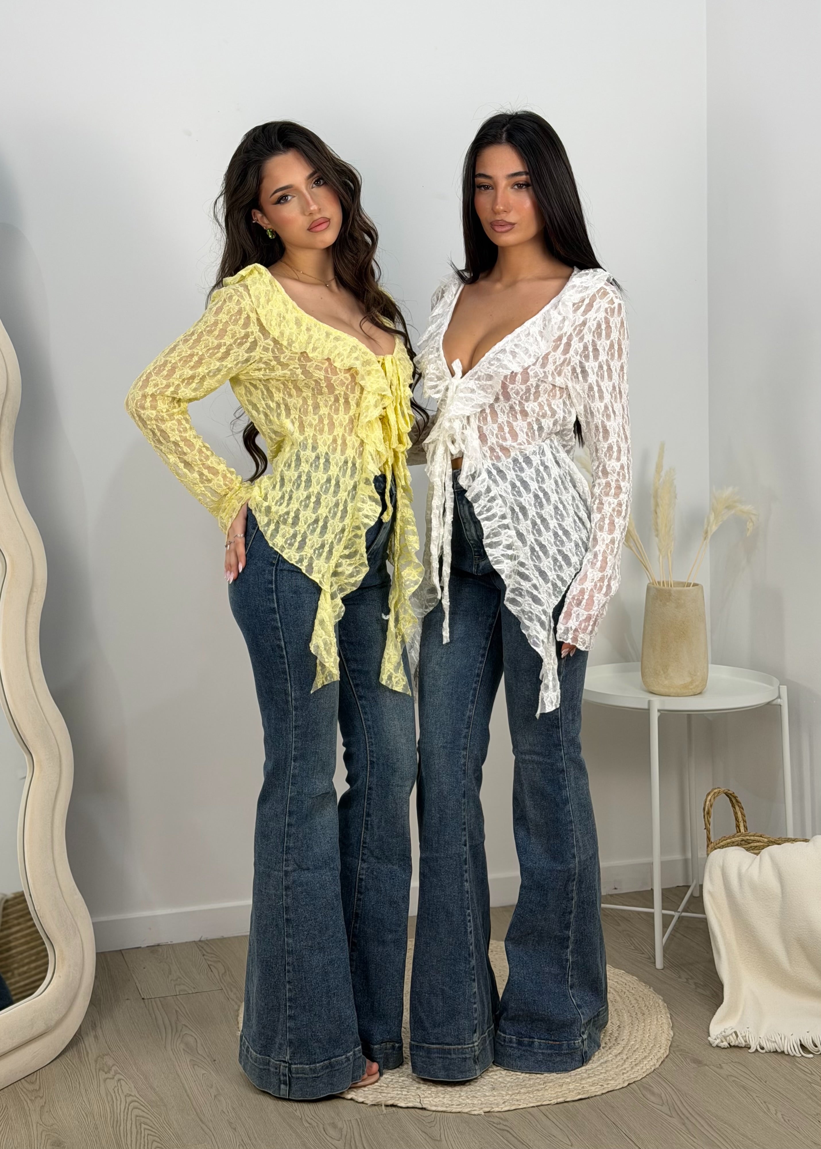 Jeans campana lavaggio scuro