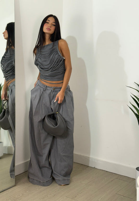 Jeans over Grey