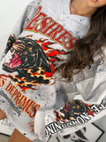 T-shirt effetto felpa Riches