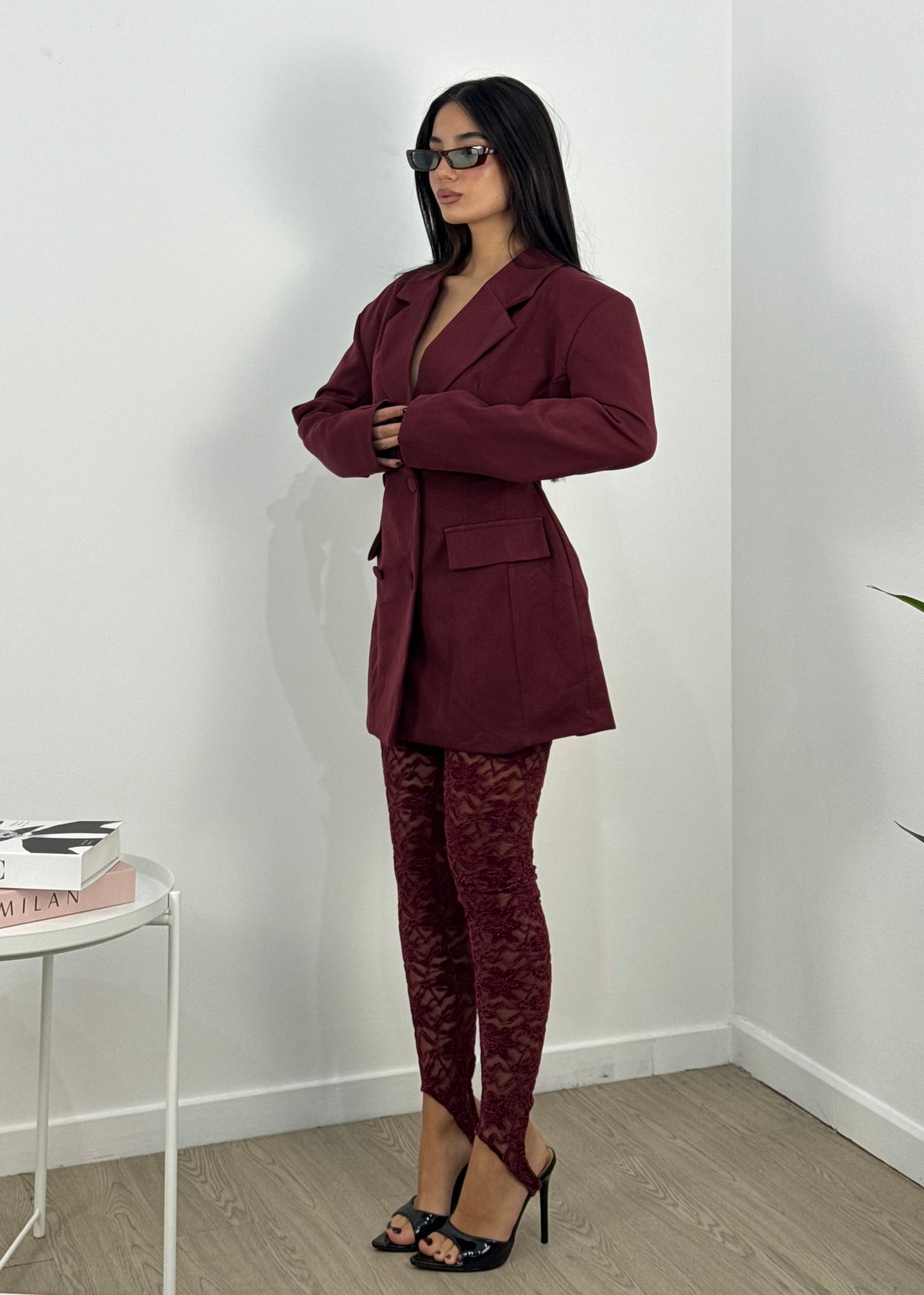 Blazer effetto avvitato