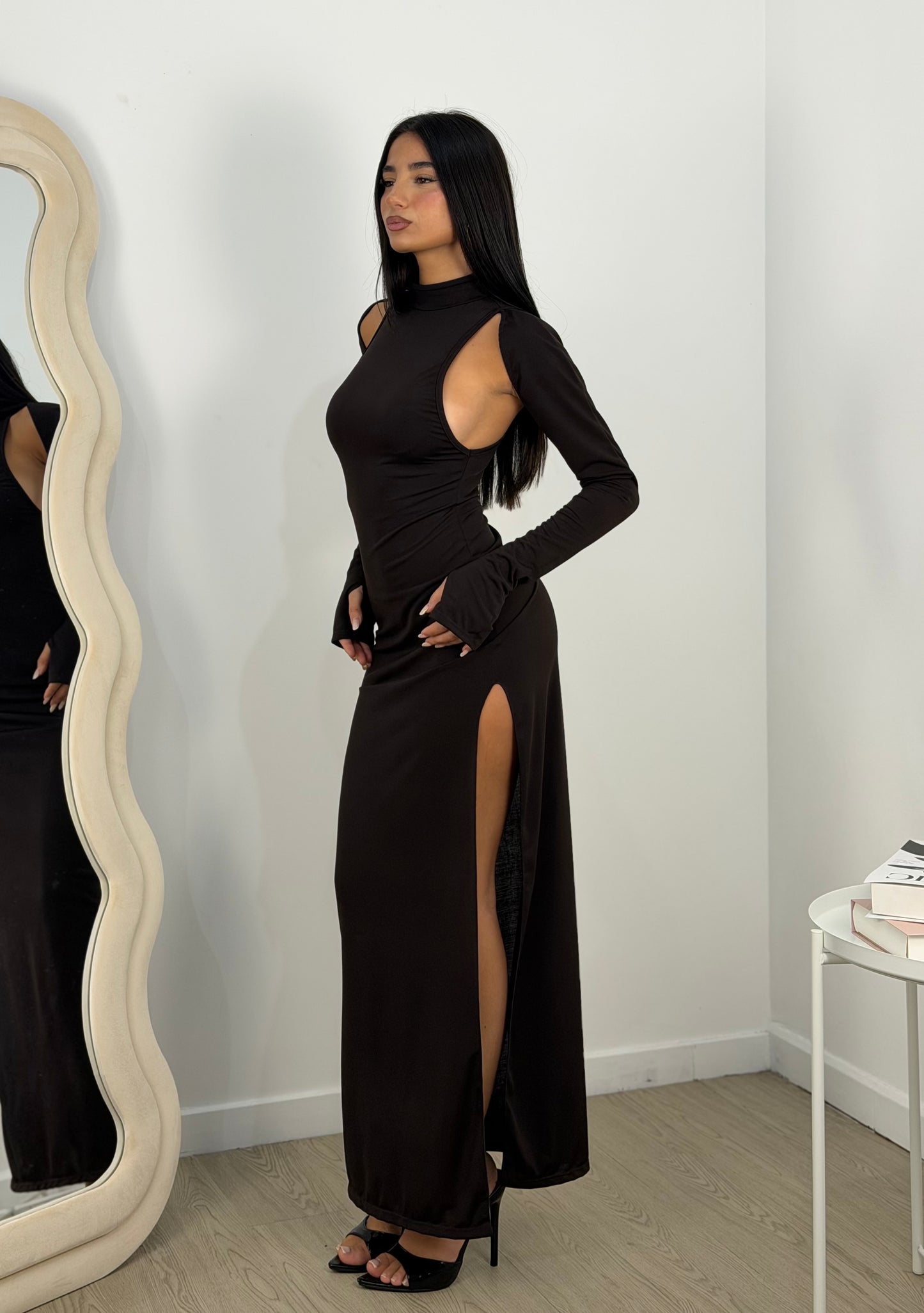 Dress effetto scalda collo