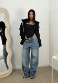 Jeans double bottom