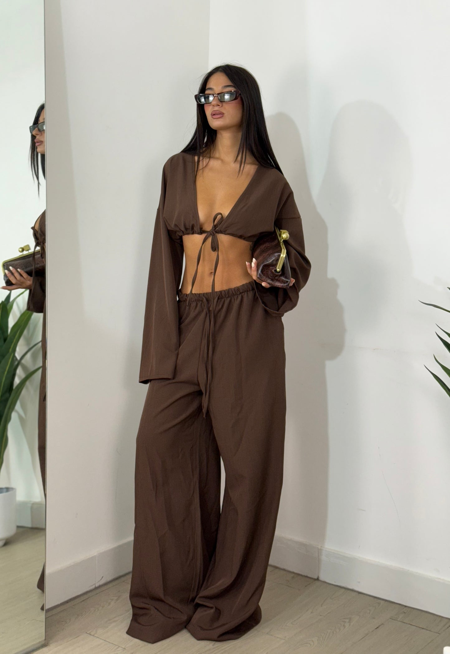 Set incrociata lino