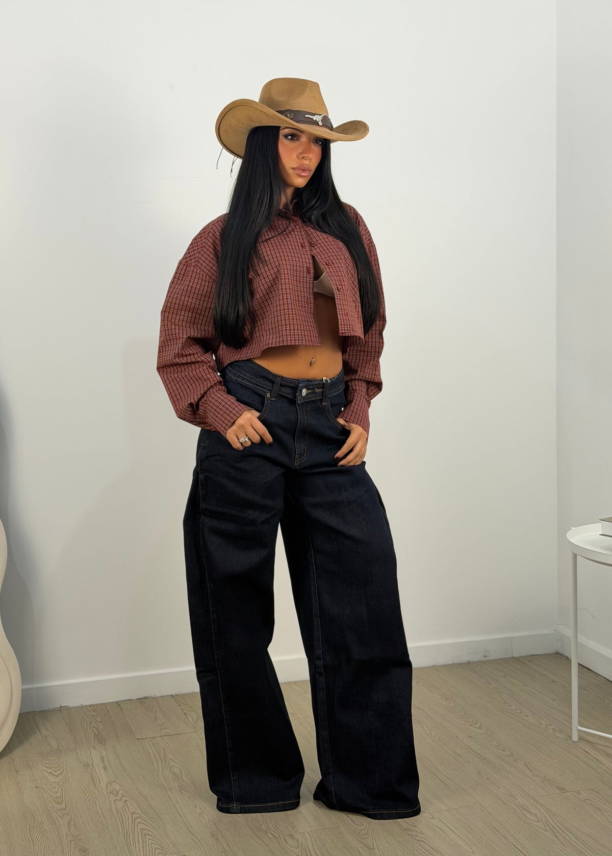 Camicia crop country