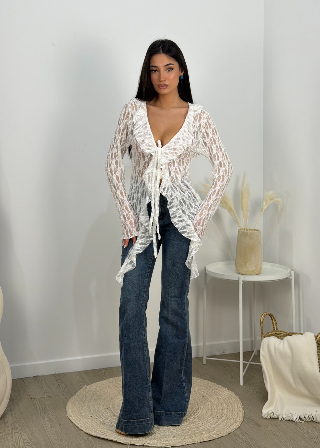 Jeans campana lavaggio scuro