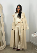 Cappotto eco con pelliccia