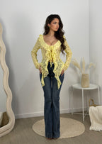 Jeans campana lavaggio scuro