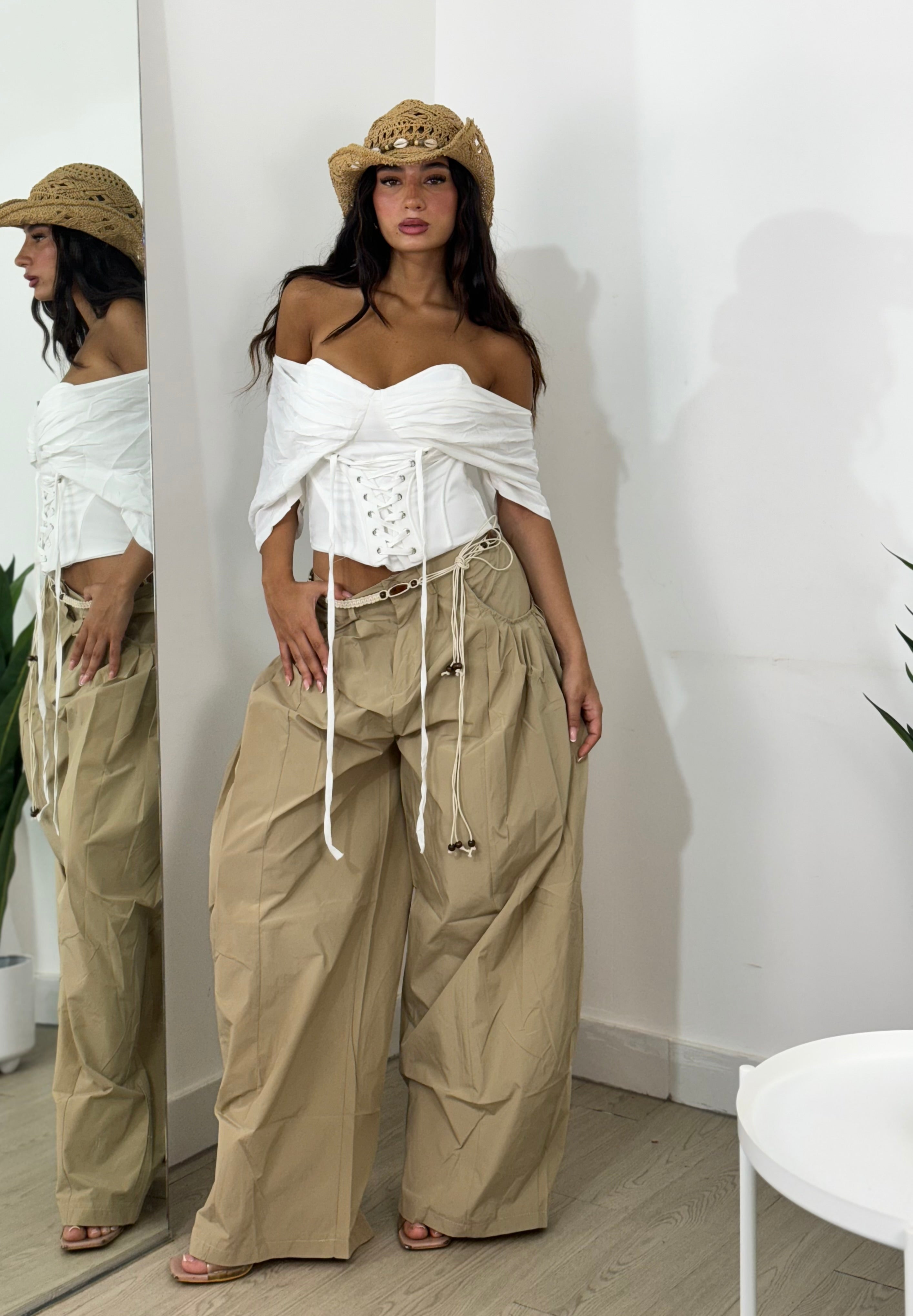 Camicia bustier mini