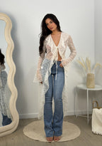 Cardigan pizzo