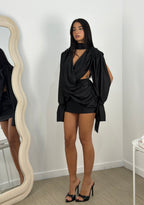 Dress intreccio raso