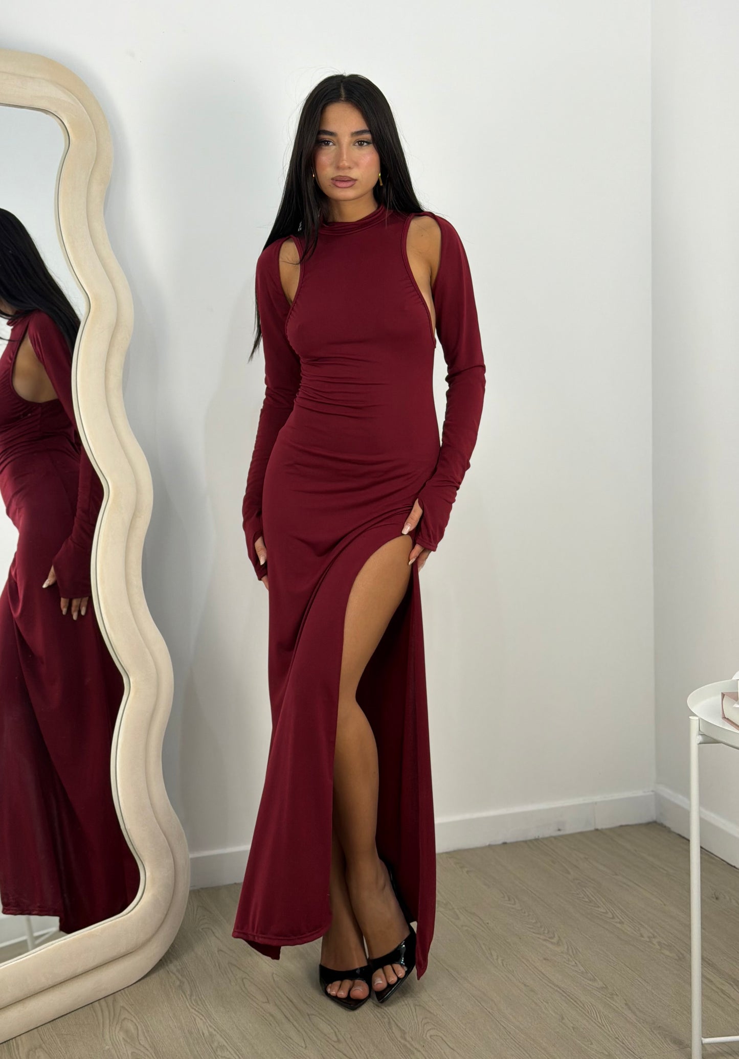 Dress effetto scalda collo