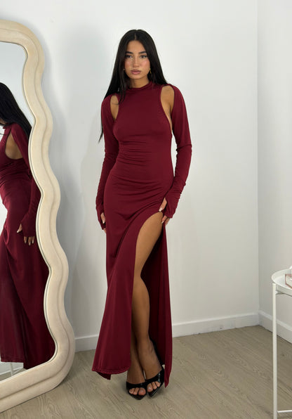 Dress effetto scalda collo