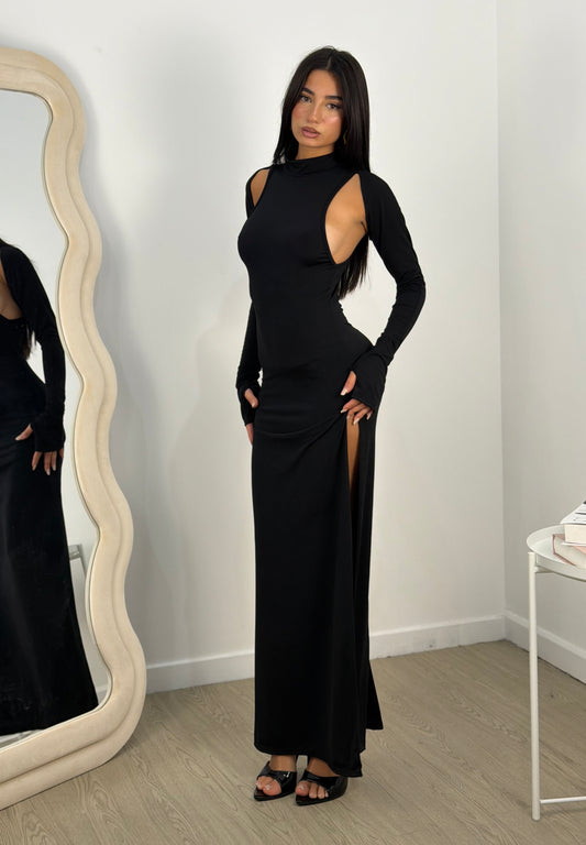 Dress effetto scalda collo