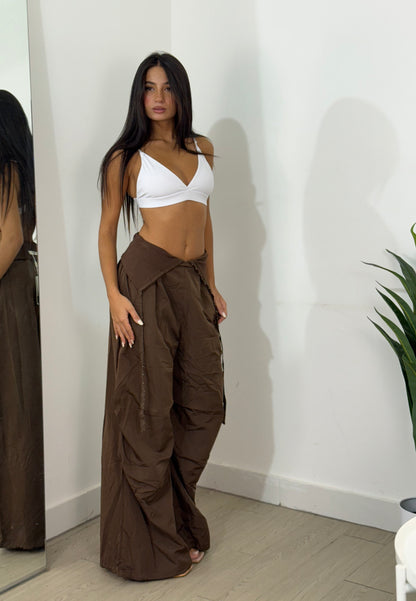 Panta bustier tinta unita