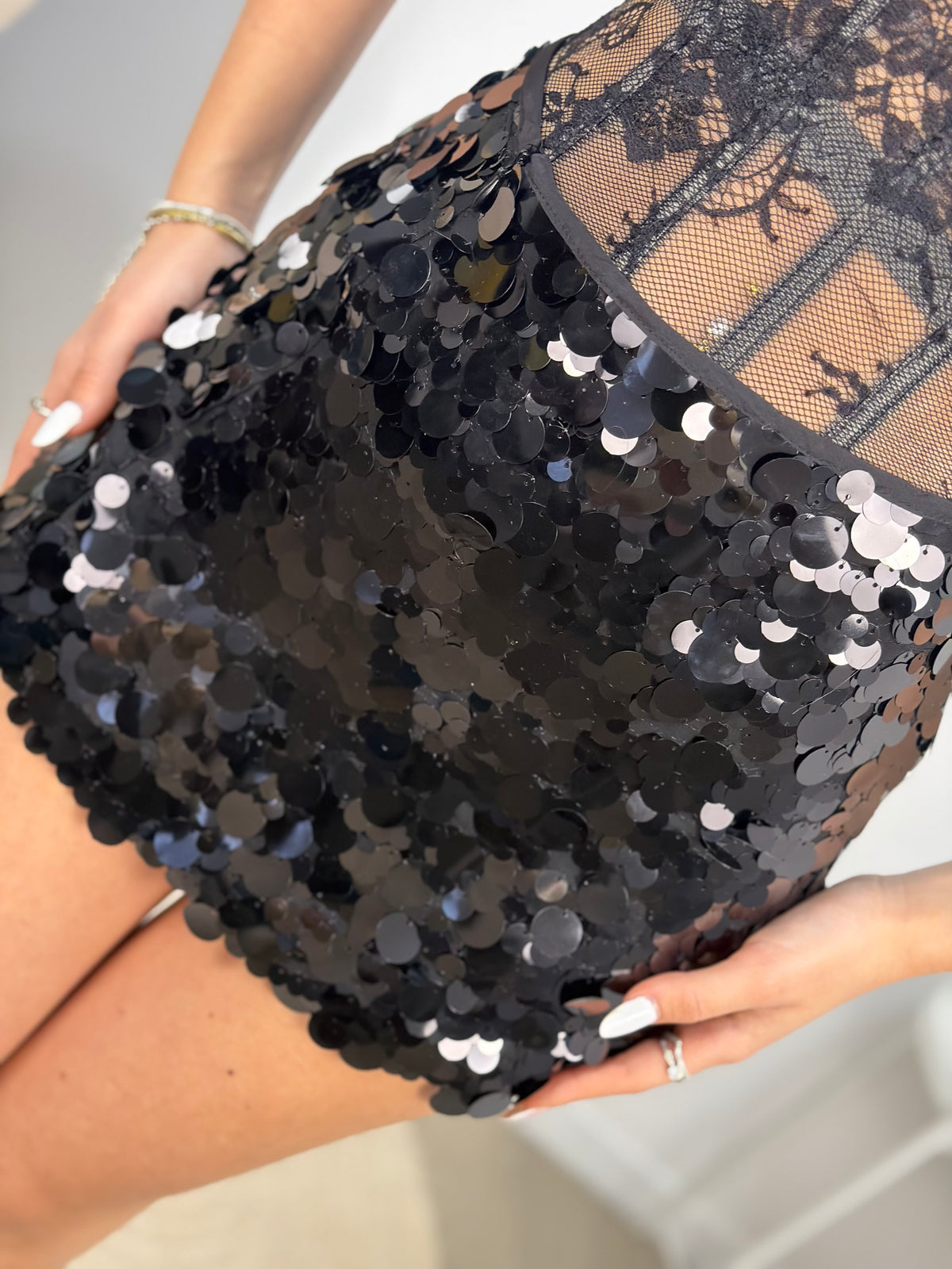Mini skirt paillettes