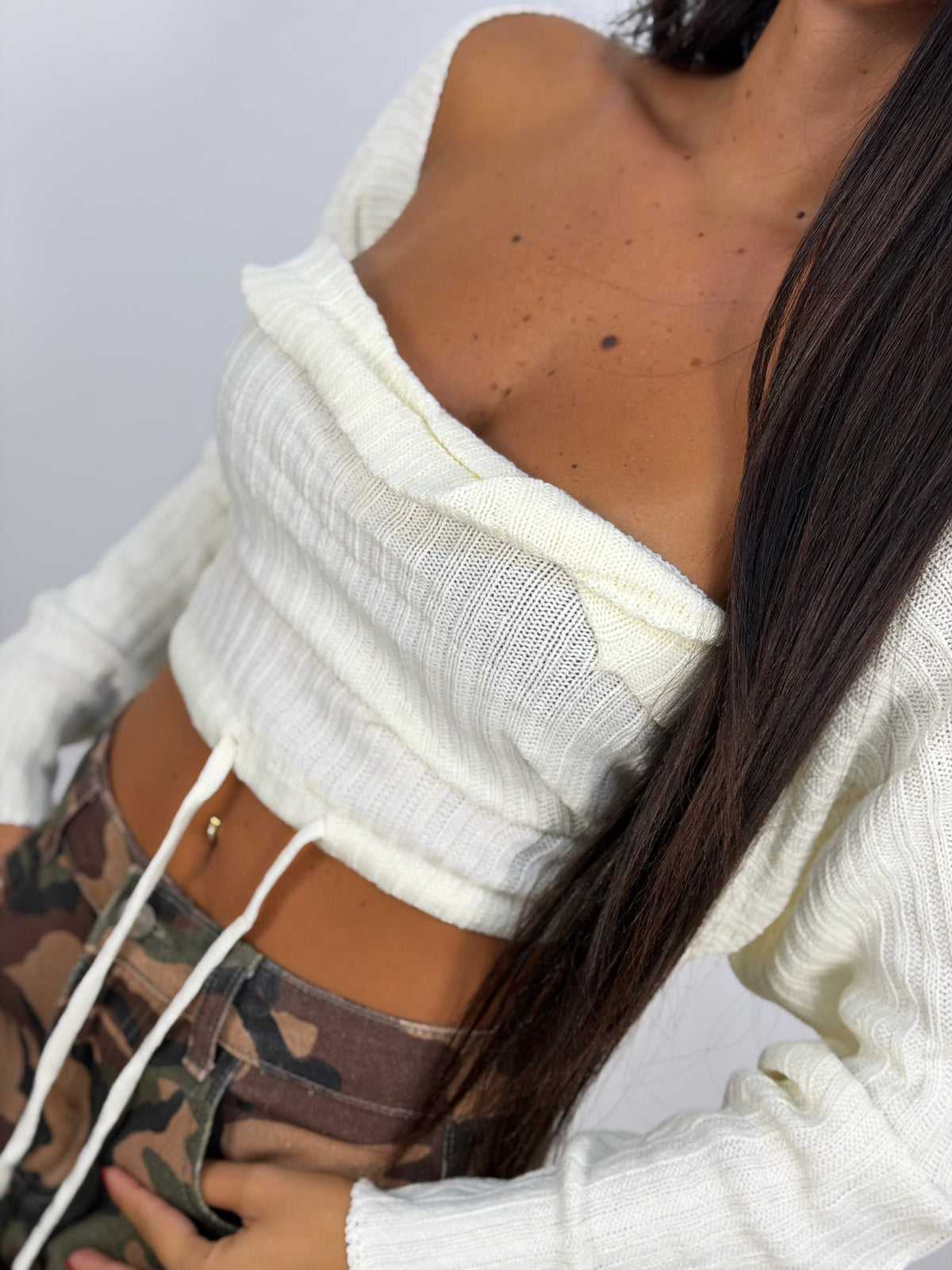 Cardigan crop