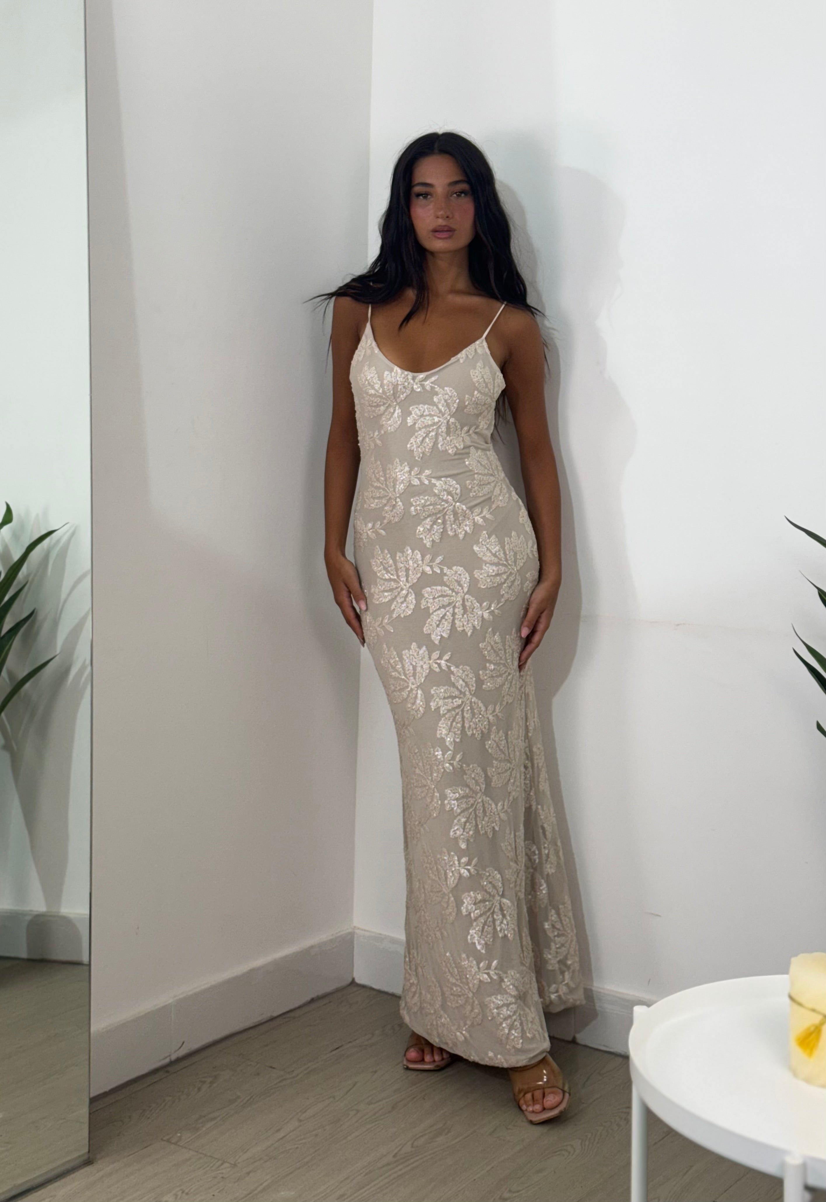 Dress cristalflower longuette