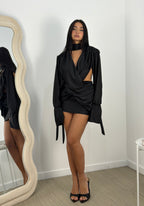 Dress intreccio raso