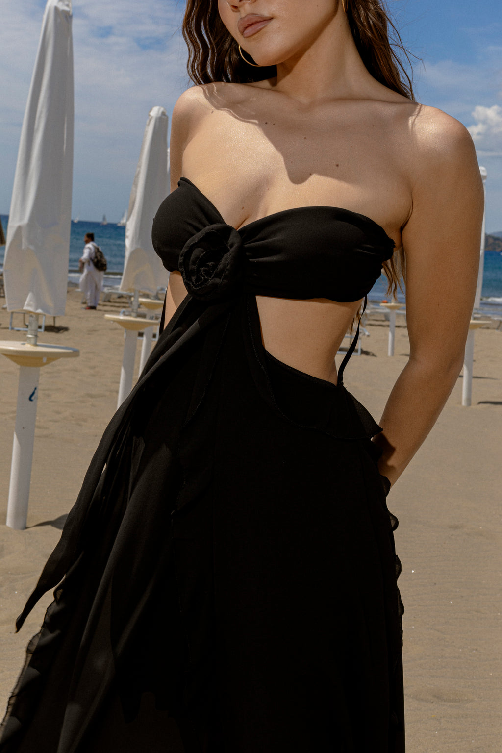 Dress Rosa velo