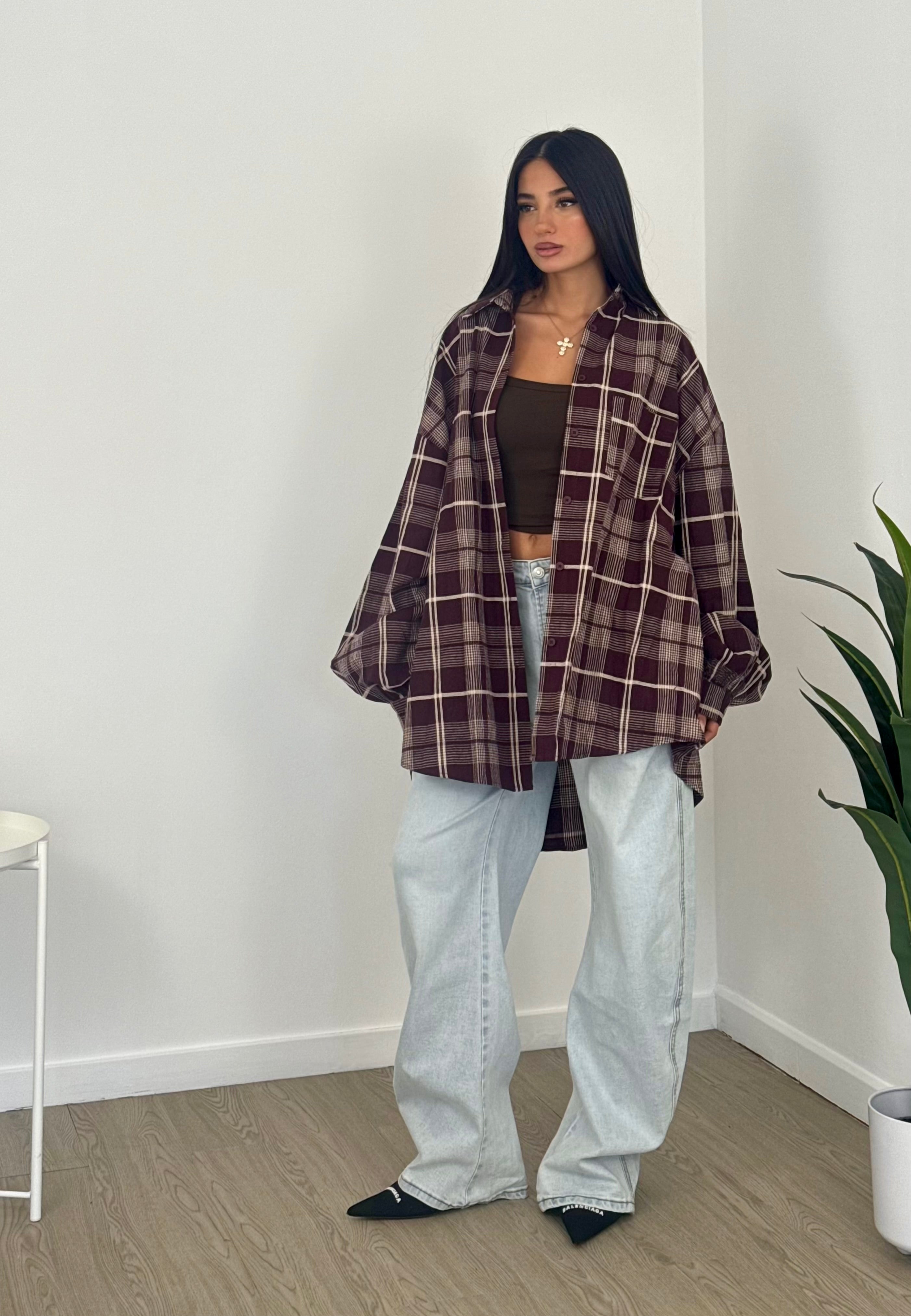 Camicione over scozzese