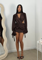 Dress intreccio raso