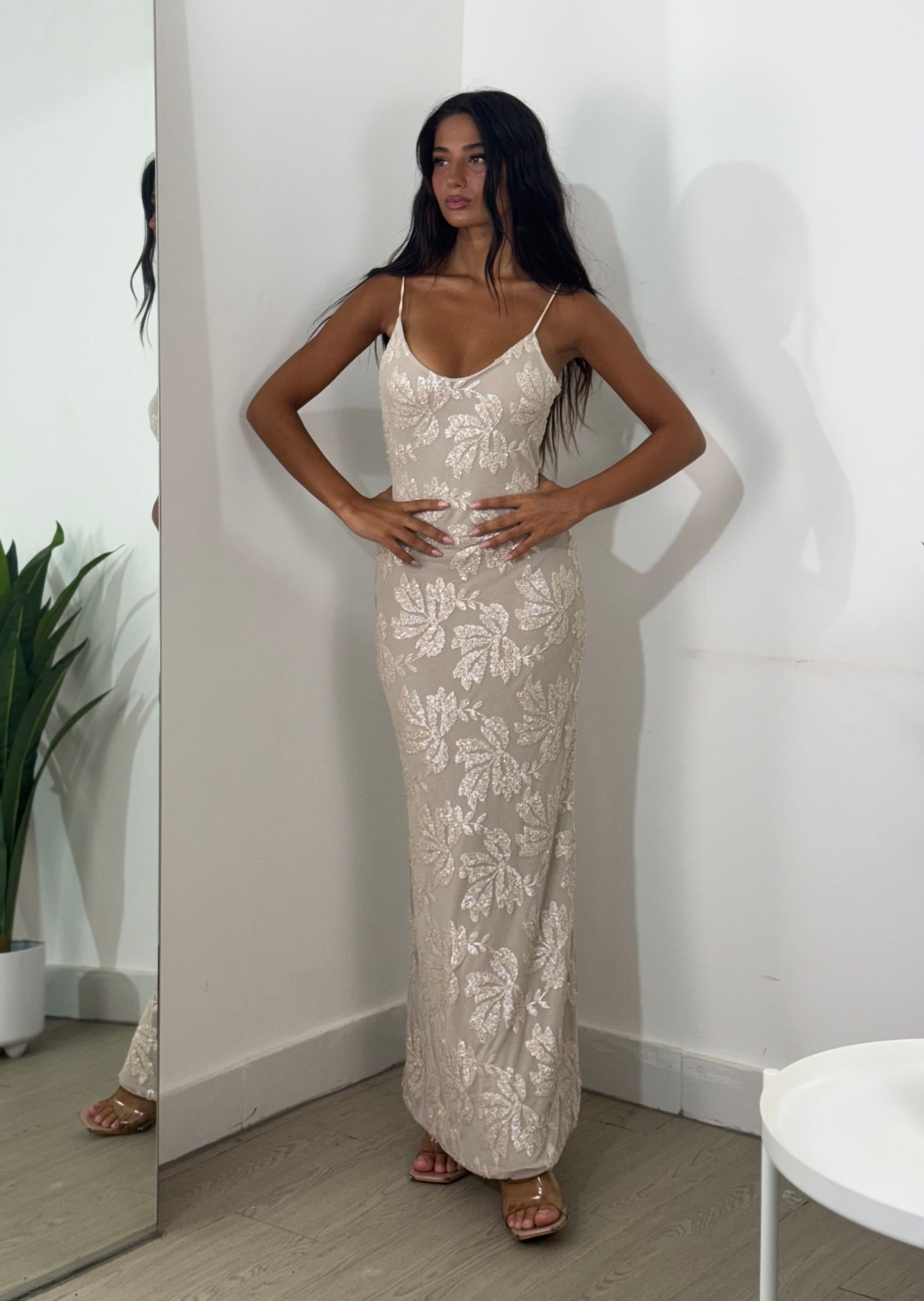 Dress cristalflower longuette