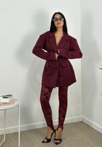 Leggins pizzo con culotte