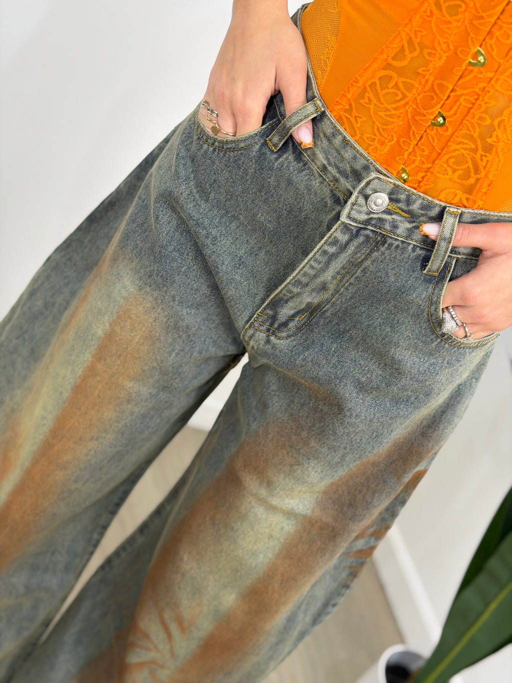 Jeans ruggine