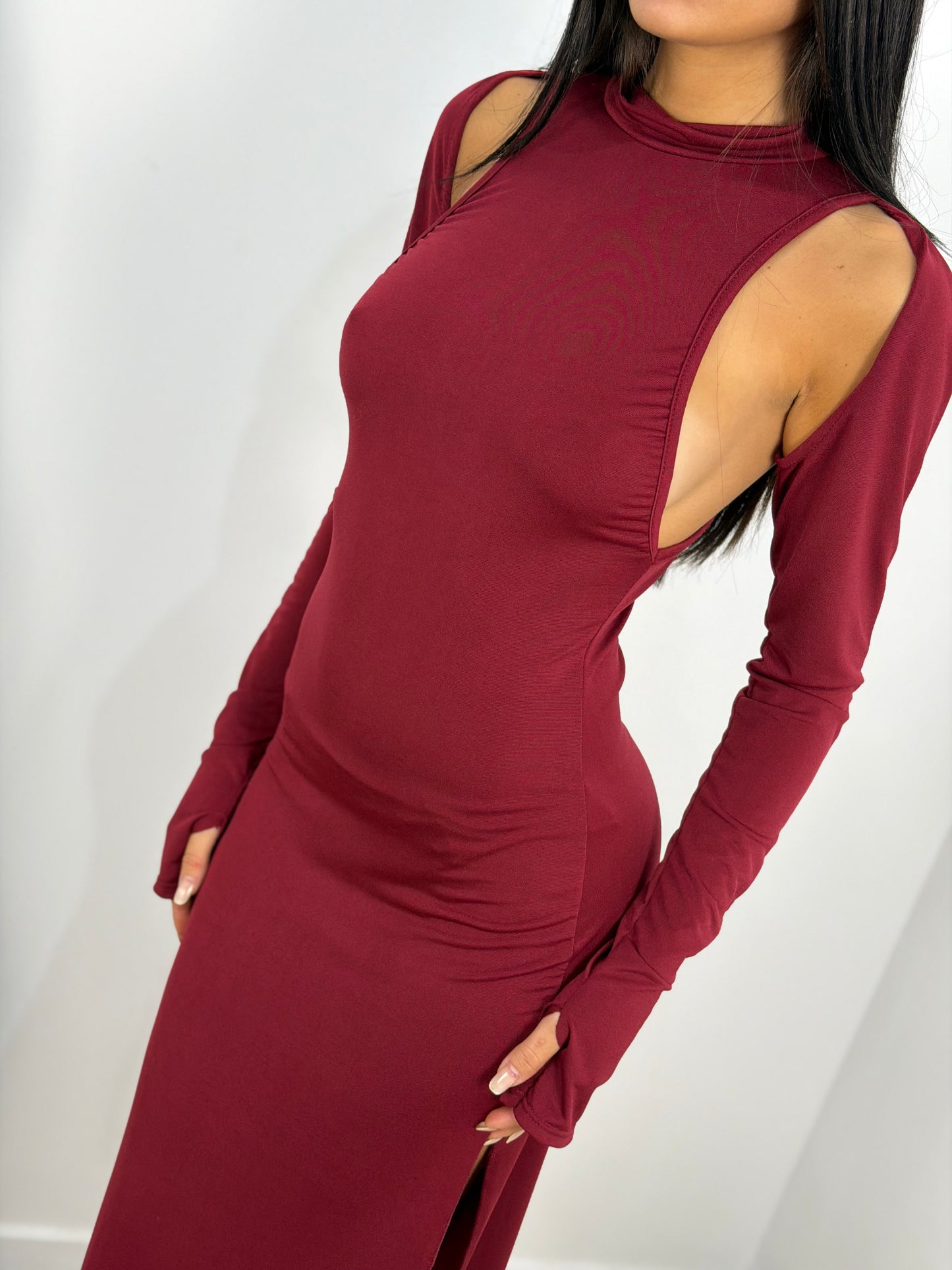 Dress effetto scalda collo